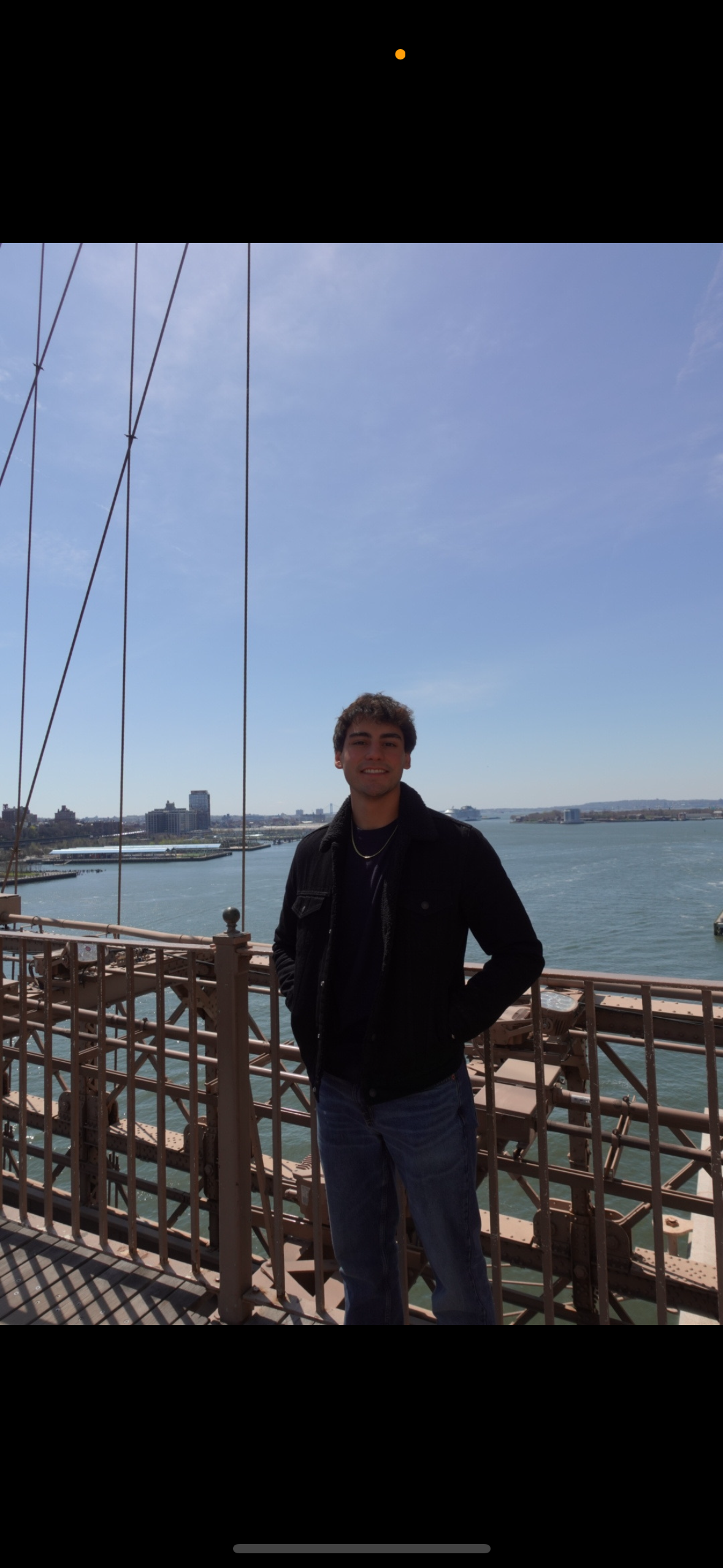 Noah Trujillo, founder of TruWebz, on the Brooklyn Bridge